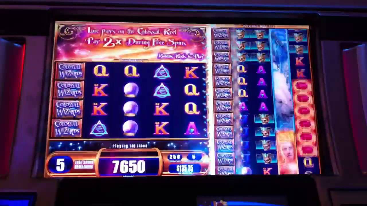 Colossal wizards slot machine